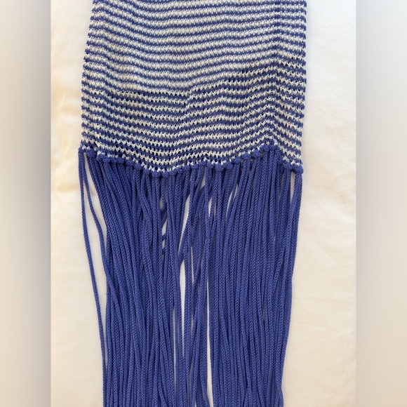 STAUD COSSETTE SKIRT | BLUE IRIS WHITE - Picture 4 of 6